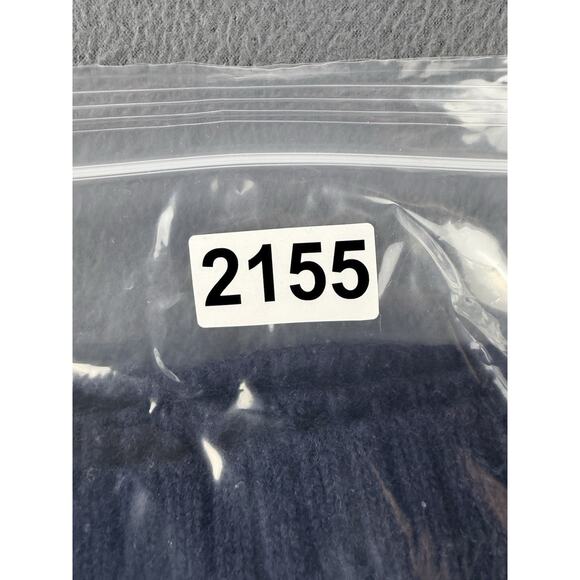 J Crew Knit Long Sleeve Pullover Sweater Navy Women's Size L wool blend - Picture 6 of 6